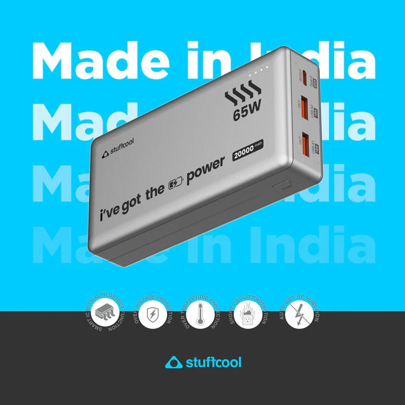 65W Super Fast 20000mAh Powerbank
