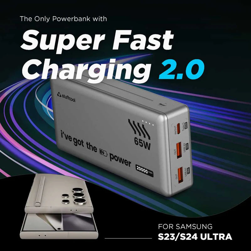 65W Super Fast 20000mAh Powerbank